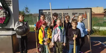 Учащиеся 5 "А" класса приняли участие в акции "Обелиск"