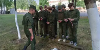 Плановые занятия по допризывной подготовке с учащимися