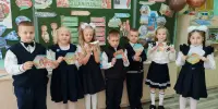 Первый урок знаний в этом учебном году.