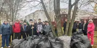 Участие в районном субботнике