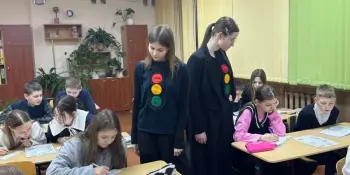 Школьный этап Олимпиады по Правилам дорожного движения.