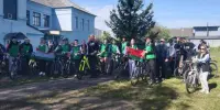 Участие в велопробеге, приуроченном 81 годовщине Победы в Великой Отечественной войне.