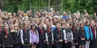 Торжественная линейка, посвящённая окончанию учебного года