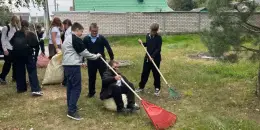 Дружная команда: 6 "В" наводит порядок